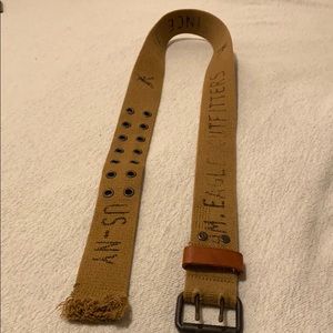 American Eagle 32 waist dark tan belt